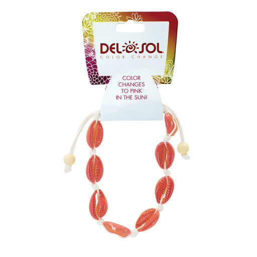 Color-Changing Bracelet - Pink Cowrie by DelSol for Women - 1 Pc Bracelet