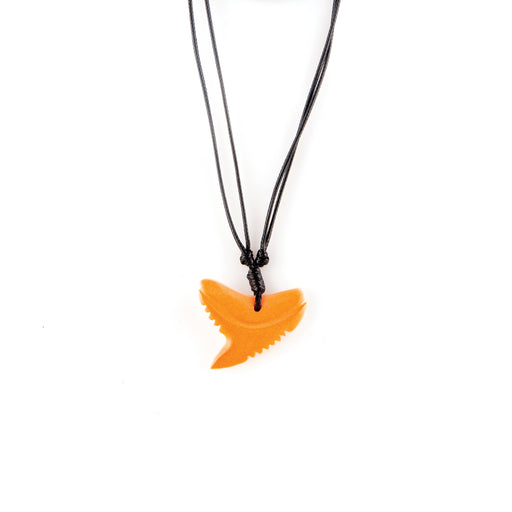 Color-Changing Necklace - Shark Tooth - White to Orange by DeSol for Women - 1 Pc Necklace