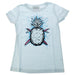 Kids Premium Crew Tee - Pineapples - Ice Blue by DelSol for Kids - 1 Pc T-Shirt (YM)