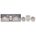 Light Candle Set - Petitgrain and Lavender by Aromaworks for Unisex - 3 Pc 2.65oz Candle, 2 Mini AromaBomb