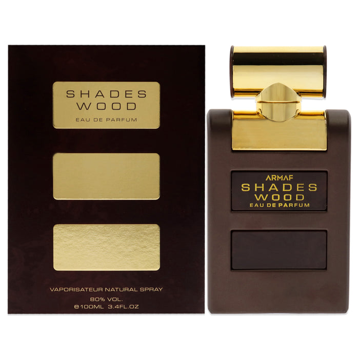 Shades Wood de Armaf para hombres - Spray EDP de 3.4 oz