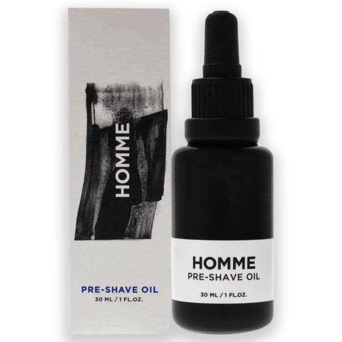 Aceite para antes del afeitado Homme de Homme para hombres - 1 oz de aceite