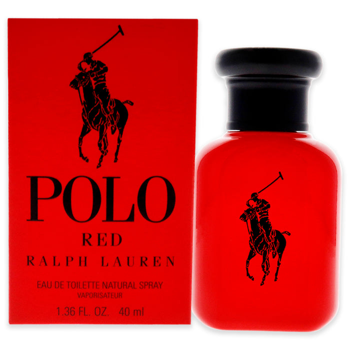 Polo Red de Ralph Lauren para hombre - Spray EDT de 1,36 oz