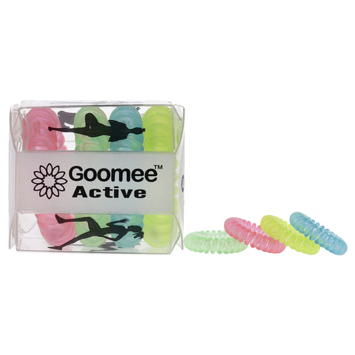 Active The Markless Hair Loop Set - Glow The Distance by Goomee for Women - 4 Pc Hair Tie
