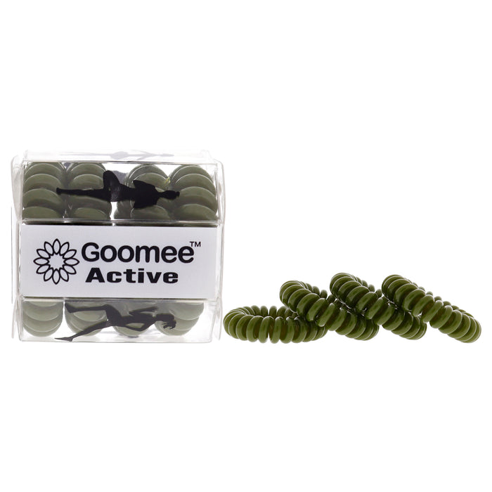 Active The Markless Hair Loop Set - Green Tough As Turf by Goomee for Women - 4 Pc Hair Tie