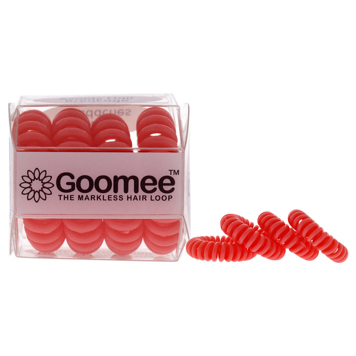 The Markless Hair Loop Set - Peach Paradise by Goomee for Women - 4 Pc Hair Tie