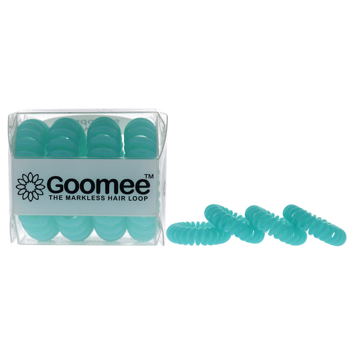 The Markless Hair Loop Set - Sea Green by Goomee for Women - 4 Pc Hair Tie