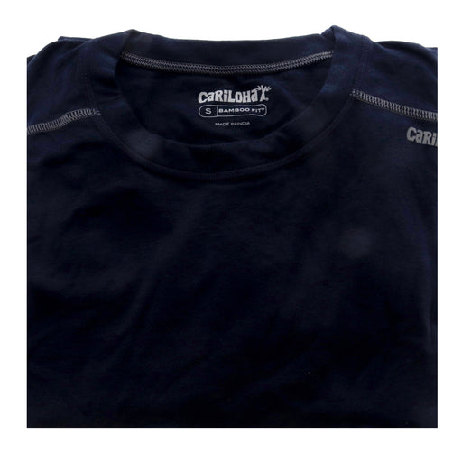 Bamboo Athletic Crew T-Shirt - Navy by Cariloha for Men - 1 Pc T-Shirt (S)