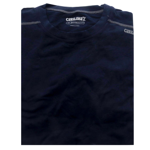 Bamboo Athletic Crew T-Shirt - Navy by Cariloha for Men - 1 Pc T-Shirt (M)