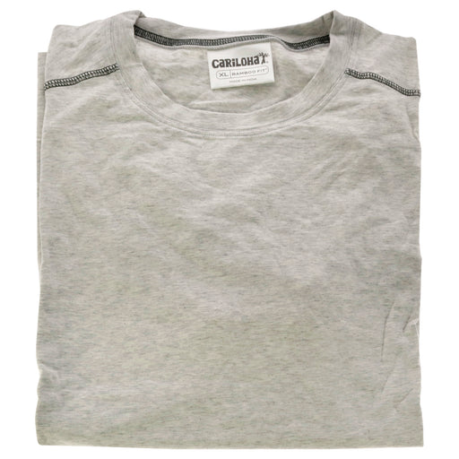 Bamboo Performance Crew T-Shirt - Light Heather Gray by Cariloha for Men - 1 Pc T-Shirt (XL)
