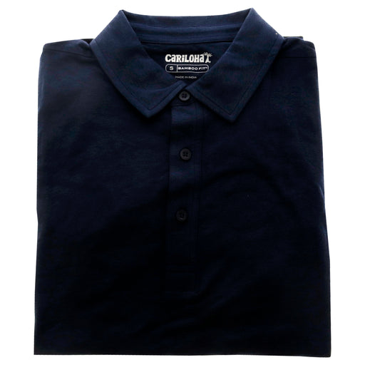 Bamboo Performance Jersey Polo T-Shirt - Navy by Cariloha for Men - 1 Pc T-Shirt (S)
