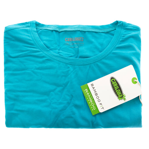 Bamboo Athletic Crew T-Shirt - Teal by Cariloha for Women - 1 Pc T-Shirt (XL)