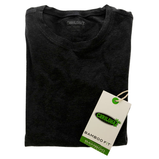Bamboo Athletic Crew T-Shirt - Carbon Heather by Cariloha for Women - 1 Pc T-Shirt (XS)