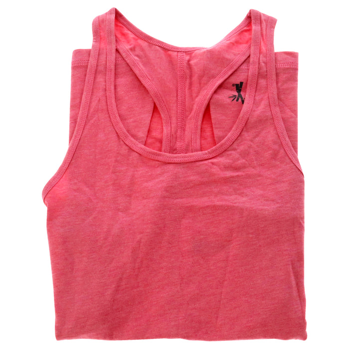 Bamboo Racerback Tank - Hibiscus Coral Heather by Cariloha for Women - 1 Pc Tank Top (XS)