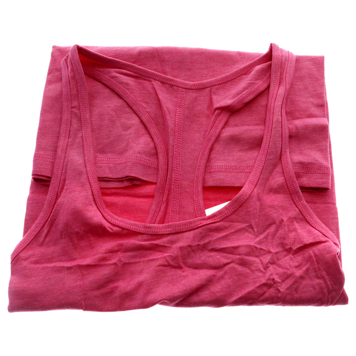 Bamboo Racerback Tank - Hibiscus Coral Heather by Cariloha for Women - 1 Pc Tank Top (M)