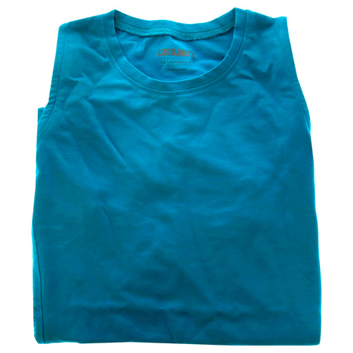 Bamboo Sleeveless T-Shirt - Teal by Cariloha for Women - 1 Pc T-Shirt (XS)