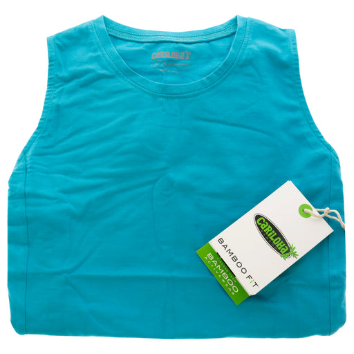 Bamboo Sleeveless T-Shirt - Teal by Cariloha for Women - 1 Pc T-Shirt (S)