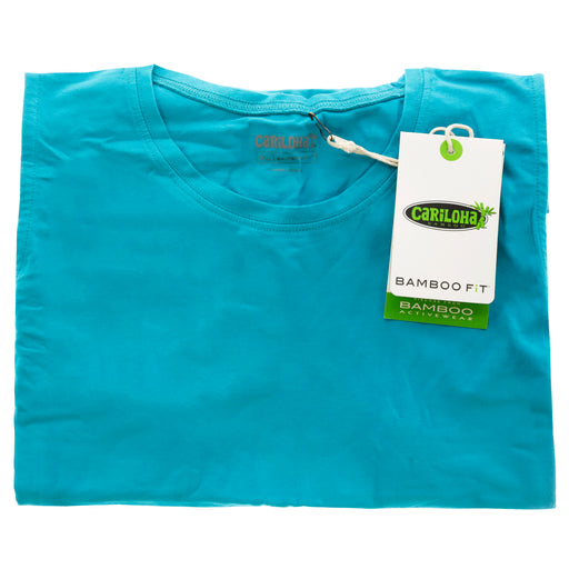 Bamboo Sleeveless T-Shirt - Teal by Cariloha for Women - 1 Pc T-Shirt (XL)
