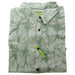 Bamboo Woven Button-Up - Ocean Green Foliage Print by Cariloha for Men - 1 Pc Shirt (2XL)