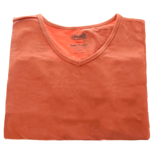 Bamboo Sleep Dolman V-Neck T-Shirt - Coral by Cariloha for Women - 1 Pc T-Shirt (2XL)