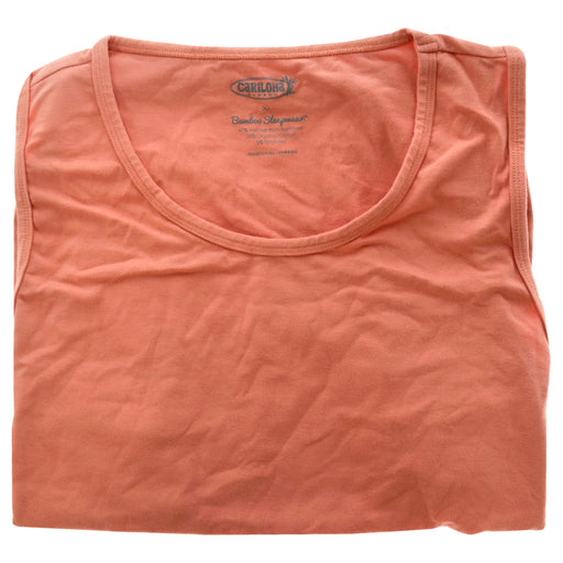 Bamboo Sleep Tank Top - Coral by Cariloha for Women - 1 Pc T-Shirt (XL)