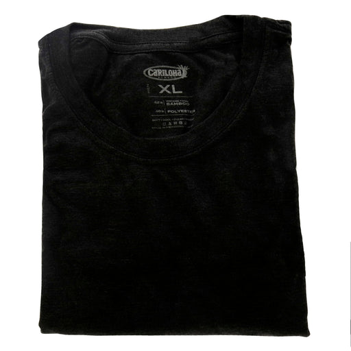 Bamboo Comfort Crew Tee - Charcoal by Cariloha for Men - 1 Pc T-Shirt (XL)