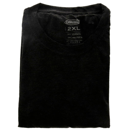 Bamboo Comfort Crew Tee - Charcoal by Cariloha for Men - 1 Pc T-Shirt (2XL)