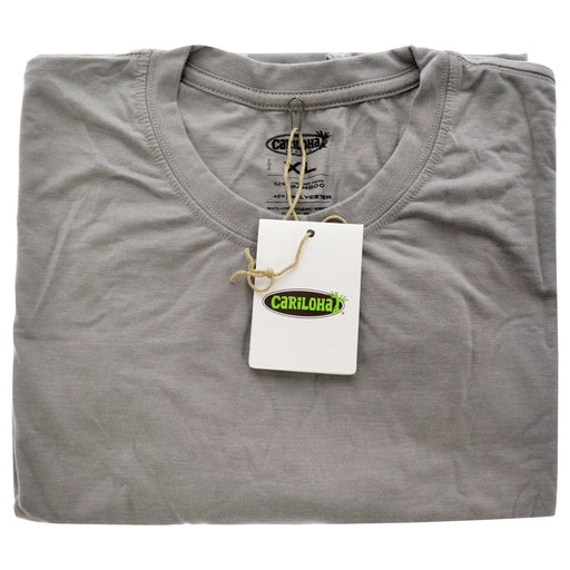 Bamboo Comfort Crew Tee - Gray by Cariloha for Men - 1 Pc T-Shirt (XL)