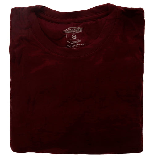 Bamboo Comfort Crew Tee - Rockwood Red by Cariloha for Men - 1 Pc T-Shirt (S)