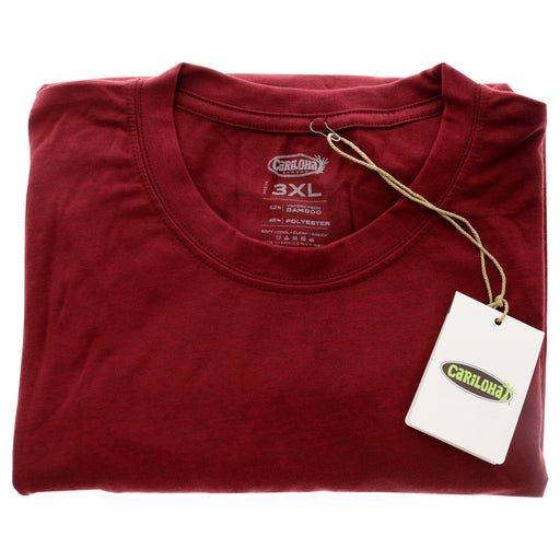 Bamboo Comfort Crew Tee - Rockwood Red by Cariloha for Men - 1 Pc T-Shirt (3XL)
