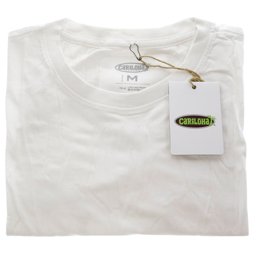 Bamboo Crew Tee - White by Cariloha for Women - 1 Pc T-Shirt (M)