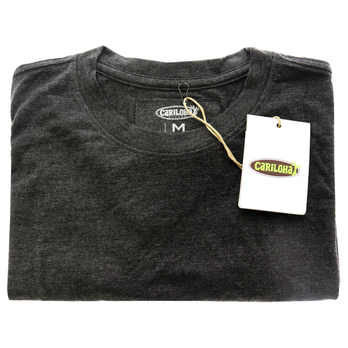 Bamboo Crew Tee - Charcoal Heather by Cariloha for Women - 1 Pc T-Shirt (M)