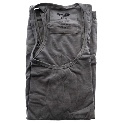 Bamboo Racer Tank - Heather Gray by Cariloha for Women - 1 Pc Tank Top (XS)