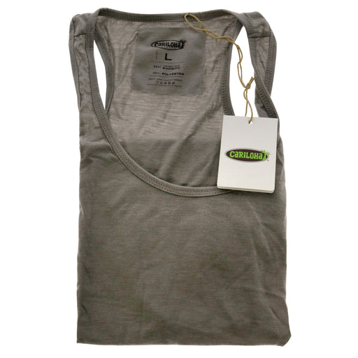 Bamboo Racer Tank - Heather Gray by Cariloha for Women - 1 Pc Tank Top (L)