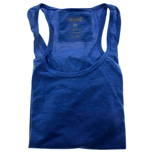Bamboo Racer Tank - Reef Blue Heather by Cariloha for Women - 1 Pc Tank Top (S)