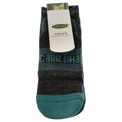 Bamboo Athletic Socks - Refresh Teal by Cariloha for Men - 1 Pair Socks (S/M)
