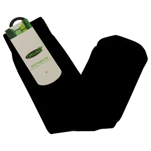 Bamboo Trouser Socks - Black by Cariloha for Women - 1 Pair Socks (L/XL)