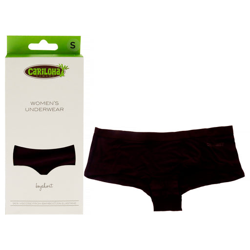 Bamboo Boyshort Briefs - Merlot by Cariloha for Women - 1 Pc Underwear (S)