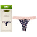 Bamboo Lace Thong - Navy Floral by Cariloha for Women - 1 Pc Underwear (XL)