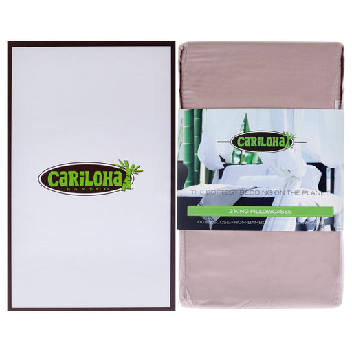 Resort Bamboo Pillowcase Set - Blush-King by Cariloha for Unisex - 2 Pc Pillowcases