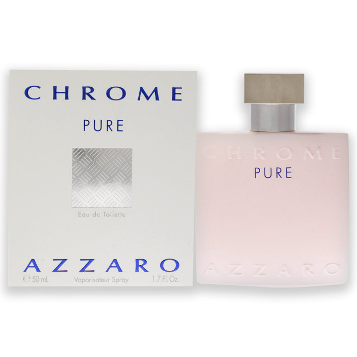 Chrome Pure d'Azzaro pour hommes - Vaporisateur EDT de 1,7 oz