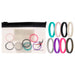 Silicone Wedding Stackble Lines Ring Set - MultiColor by ROQ for Women - 8 x 6 mm Ring