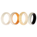 Silicone Wedding 2Layer Ring Set - Bride by ROQ for Women - 4 x 5 mm Ring