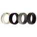 Silicone Wedding Step Ring Set - Marble by ROQ for Men - 4 x 6 mm Ring
