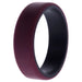 Silicone Wedding 2Layer Beveled 8mm Ring - Bordeaux by ROQ for Men - 15 mm Ring