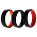 Silicone Wedding BR 8mm Edge Ring Set - MultiColor by ROQ for Men - 3 x 14 mm Ring