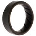 Silicone Wedding BR 8mm Edge Ring - Basic-Grey by ROQ for Men - 8 mm Ring