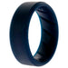 Silicone Wedding BR 8mm Edge Ring - Basic-Blue by ROQ for Men - 9 mm Ring