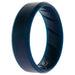 Silicone Wedding BR 8mm Edge Ring - Basic-Blue by ROQ for Men - 15 mm Ring