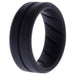 Silicone Wedding BR Middle Line Ring - Basic-Grey by ROQ for Men - 7 mm Ring